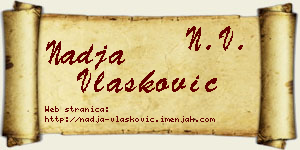 Nadja Vlašković vizit kartica